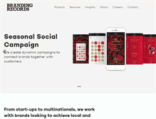 Tablet Screenshot of brandingrecords.com